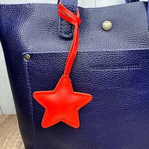 Star Bag Charm Bright Red Crossbody Purse Charm NEW Cute Bag Flair FAST SHIP